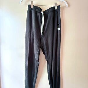Vuori Charcoal Joggers with White Drawstring